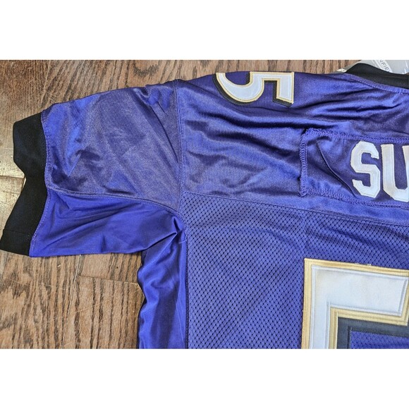Terrell Suggs #55 Baltimore Ravens Reebok On Field Jersey Purple Size 52 NWT - Picture 13 of 13